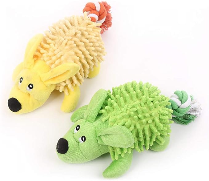Peluches Juguetes Perro Peludo con Cuerda