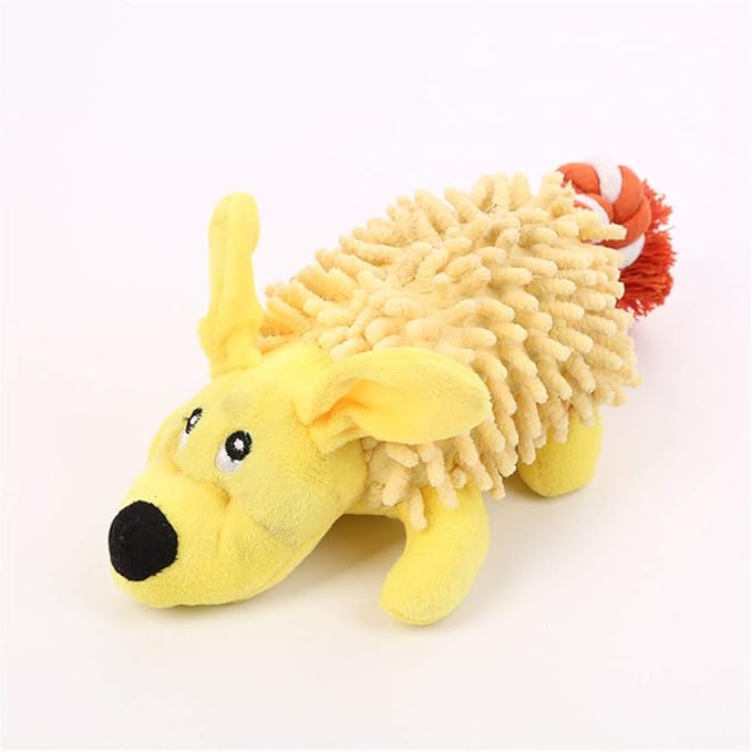 Peluches Juguetes Perro Peludo con Cuerda