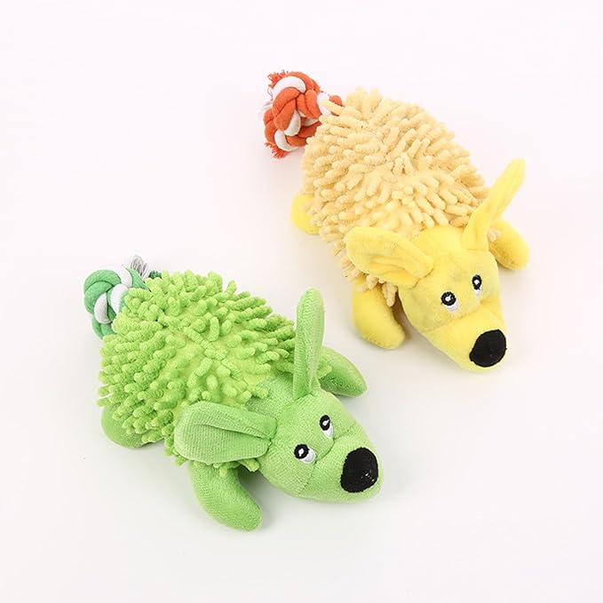 Peluches Juguetes Perro Peludo con Cuerda