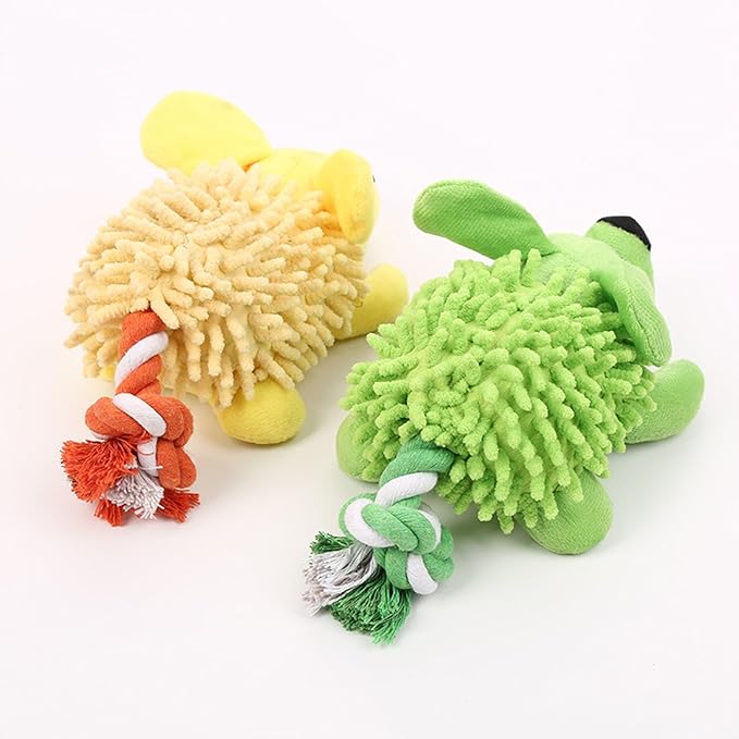 Peluches Juguetes Perro Peludo con Cuerda